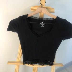 Hollister lace crop top